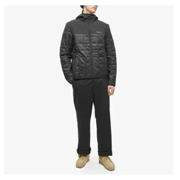 BARBOUR STRIDE HOODED LIGHTWEIGHT QUILTED JACKET MSRP$280 British Classic Great - Picture 5 of 12